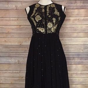 New Label Ritu Kumar Black Dress Starry Night